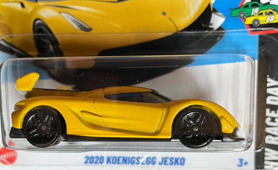 HOT WHEELS KOENIGSEGG - 2020 KOENIGSEGG JESKO gelb 5/10 HW RACE DAY 125/250