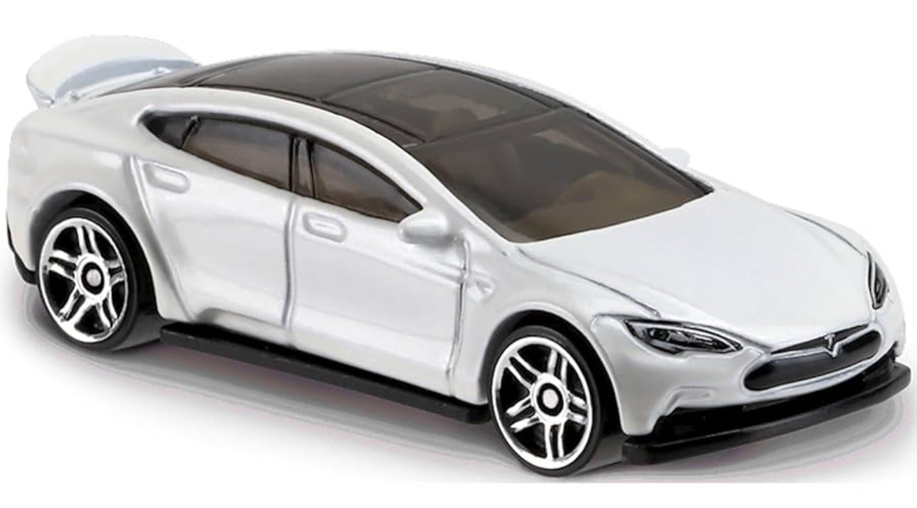 HOT WHEELS TESLA - MODEL S PLAID white 1/10 HW EV 9/250 1:64
