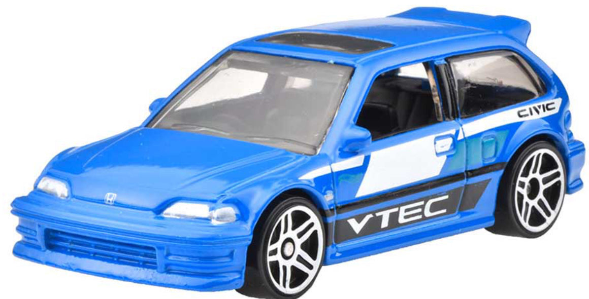 HOT WHEELS HONDA - 90 HONDA CIVIC EF 1/10 HW ´70S VS. ´90S 28/250 1:64
