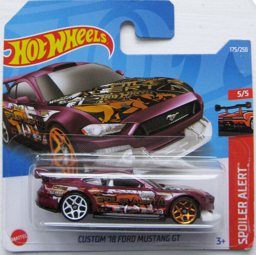 HOT WHEELS FORD - CUSTOM 18 FORD MUSTANG GT 5/5 SPOILER ALERT 175/250