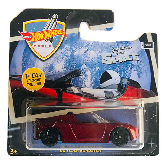 HOT WHEELS 08 TESLA ROADSTER Greetings from Space 1:64