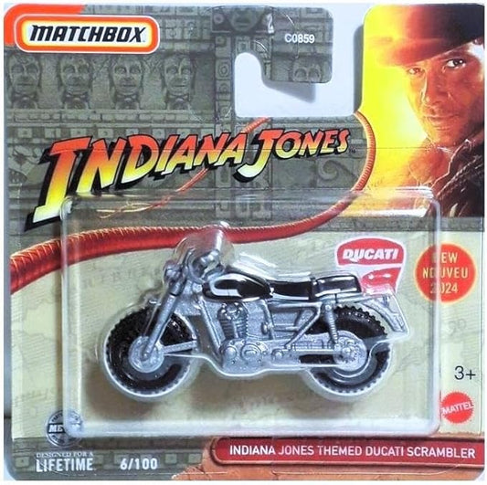 MATCHBOX INDIANA JONES  - THEMED DUCATI SCRAMBLER 06/100  1:64