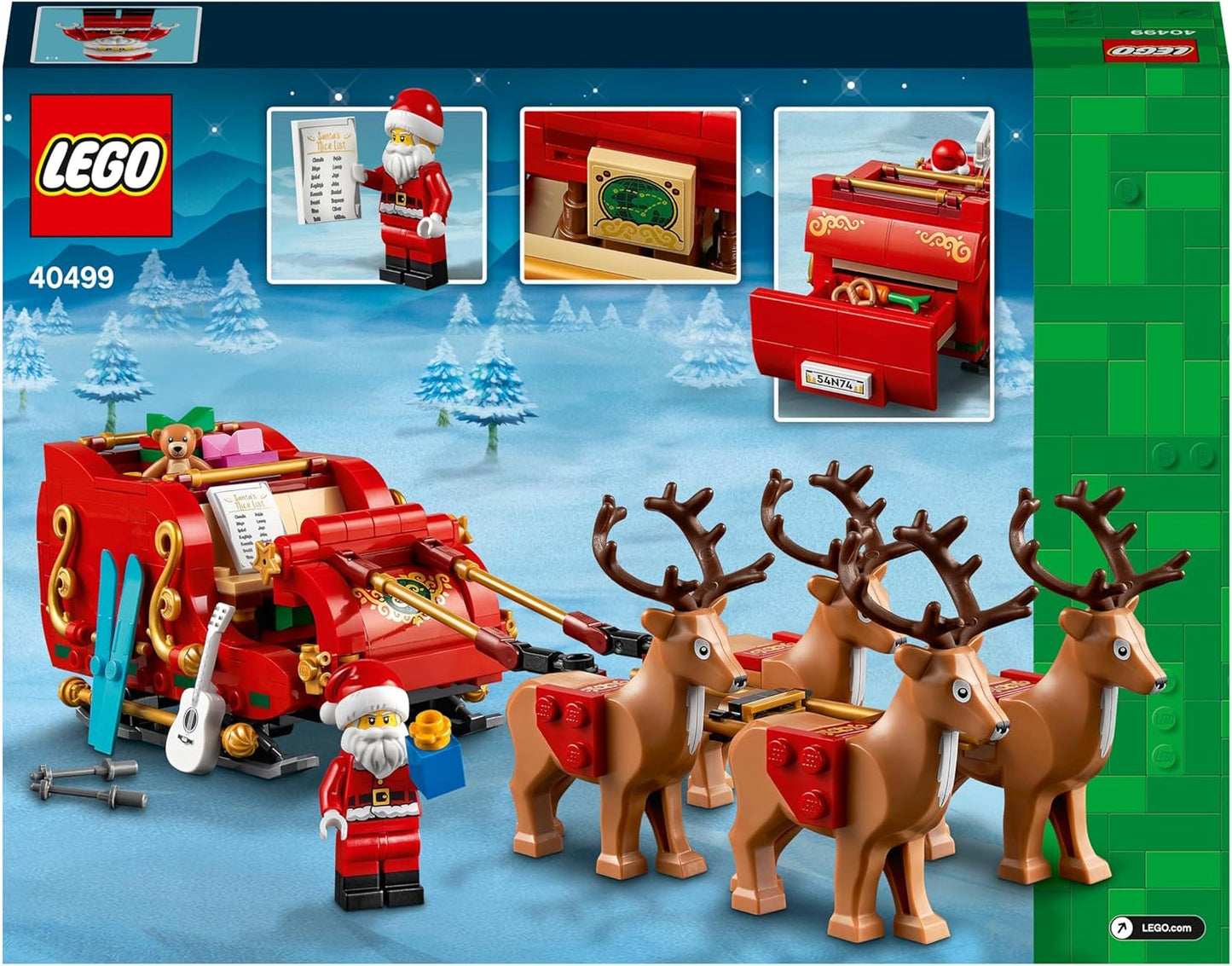 LEGO Schlitten des Weihnachtsmanns (Set 40499)
