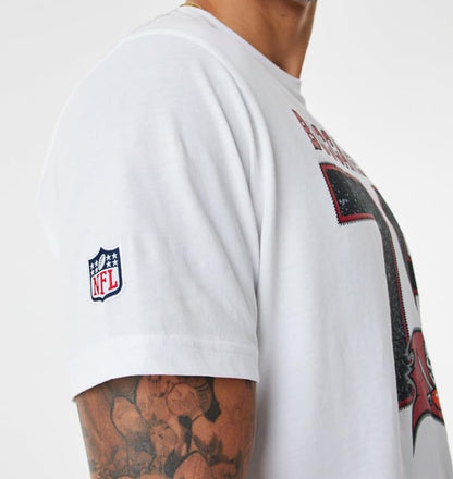 New Era NFL TAMPA BAY BUCCANEERS T-SHIRT Herren Gr. L WEISS