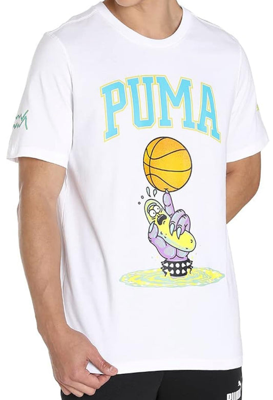 PUMA X RICK & MORTY T-SHIRT Herren Gr. S PICKLE RICK