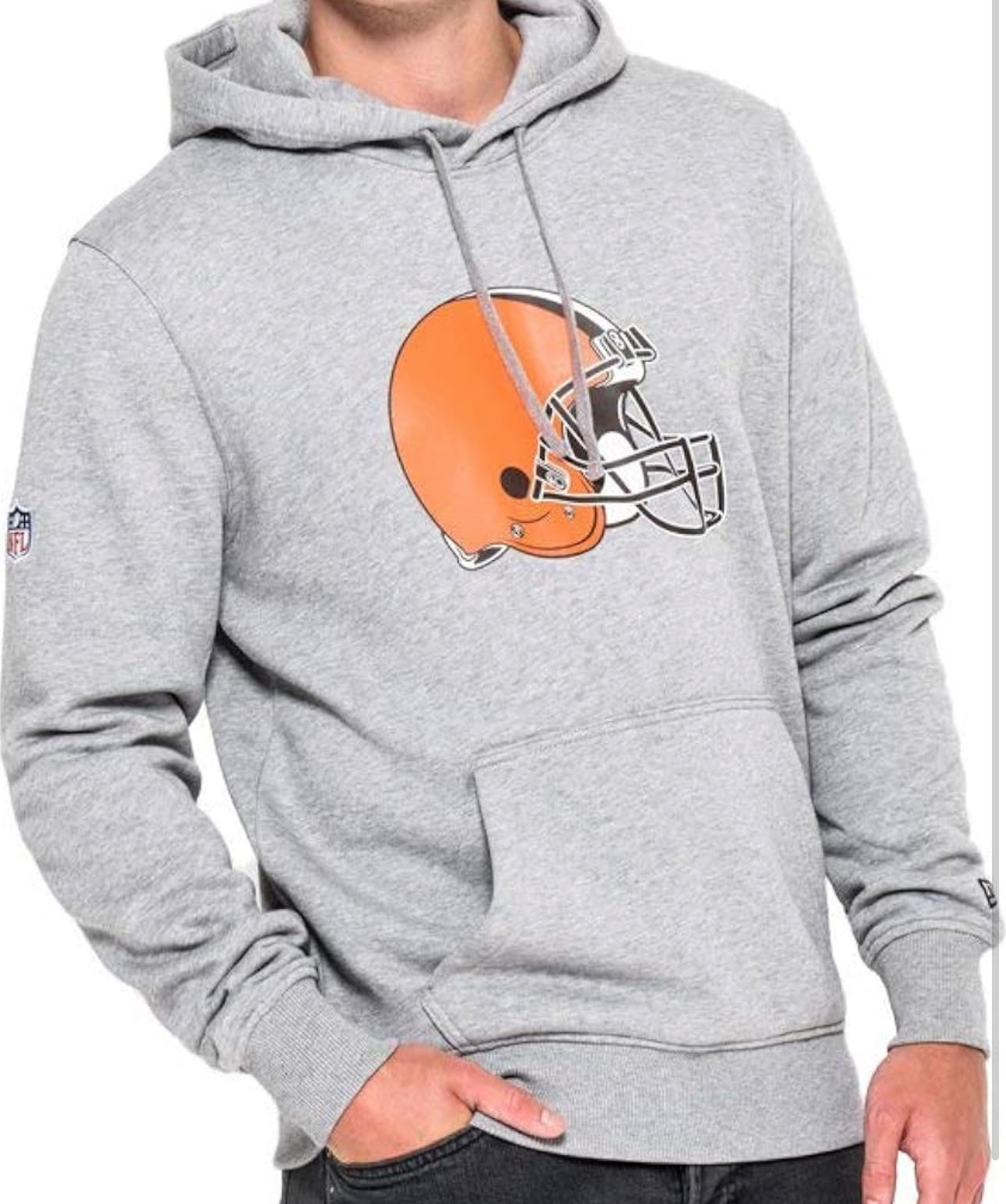 New Era NFL CLEVELAND BROWNS HOODIE Herren Gr. XXL SWEATSHIRT