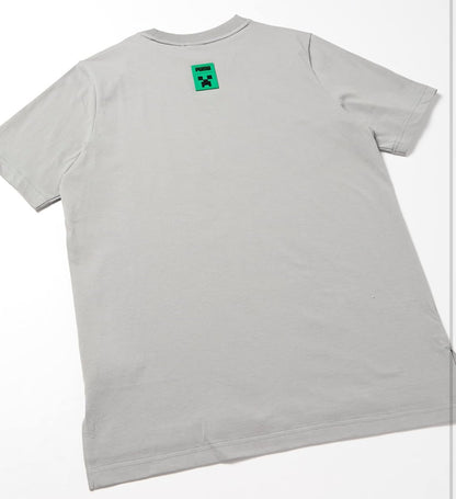PUMA X MINECRAFT T-SHIRT Herren Gr. M GRAU