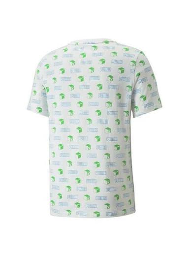PUMA X MINECRAFT T-SHIRT Herren Gr. M WEISS