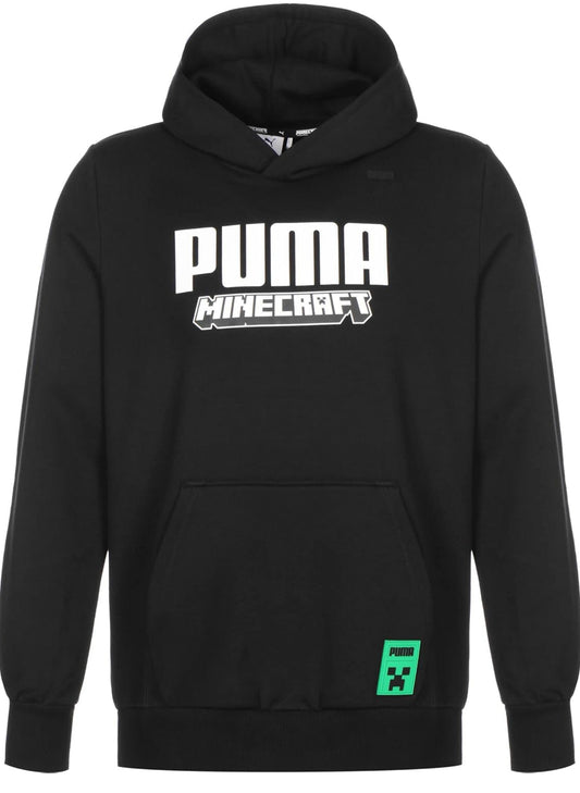 PUMA X MINECRAFT HOODIE Herren Gr. L SWEATSHIRT SCHWARZ