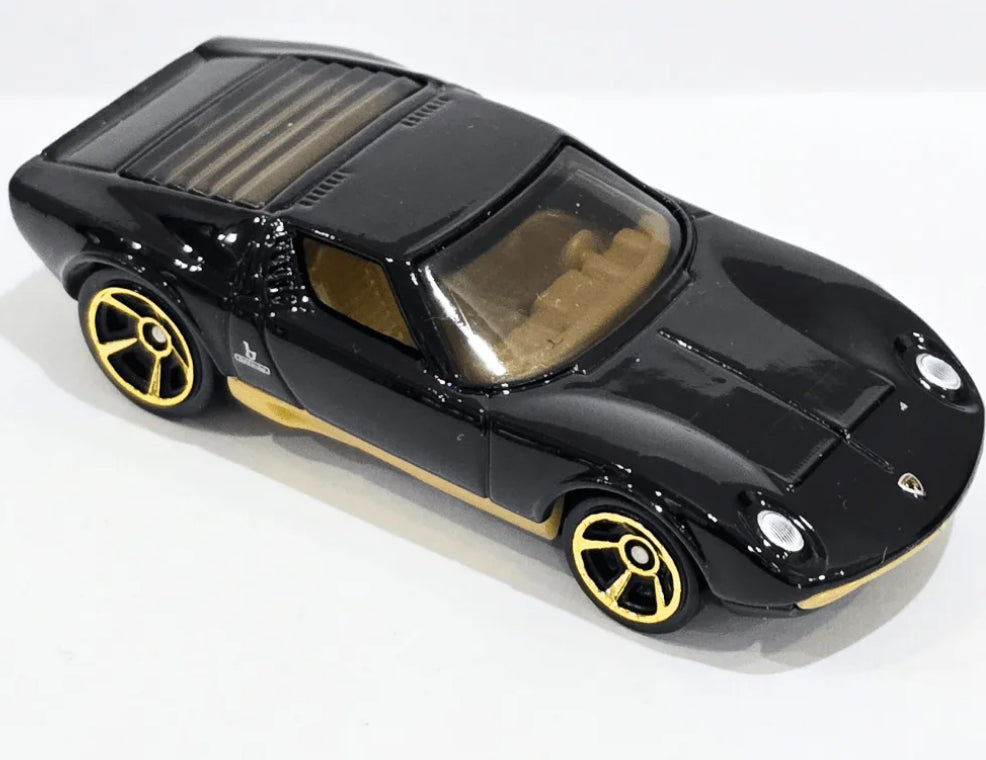 HOT WHEELS Lamborghini  - 71 LAMBORGHINI MIURA SV Schwarz 6/10 HW ´70S VS. ´90S 78/250 1:64