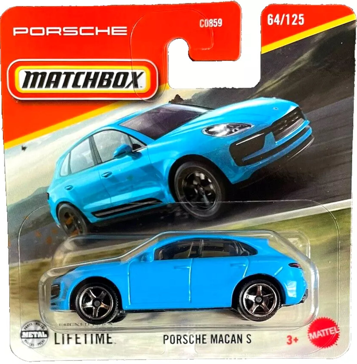 Matchbox PORSCHE  - PORSCHE MACAN S Blau 64/125  1:64