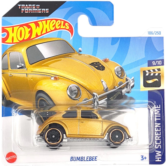 HOT WHEELS TRANSFORMERS  - BUMBLEBEE GOLD HW SCREEN TIME 9/10 186/250 1:64