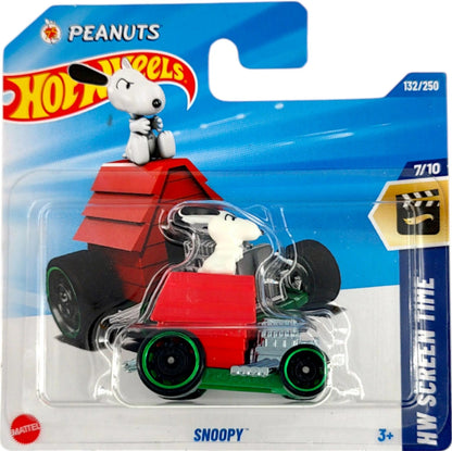 HOT WHEELS PEANUTS  - SNOOPY HW SCREEN TIME 7/10 132/250 1:64