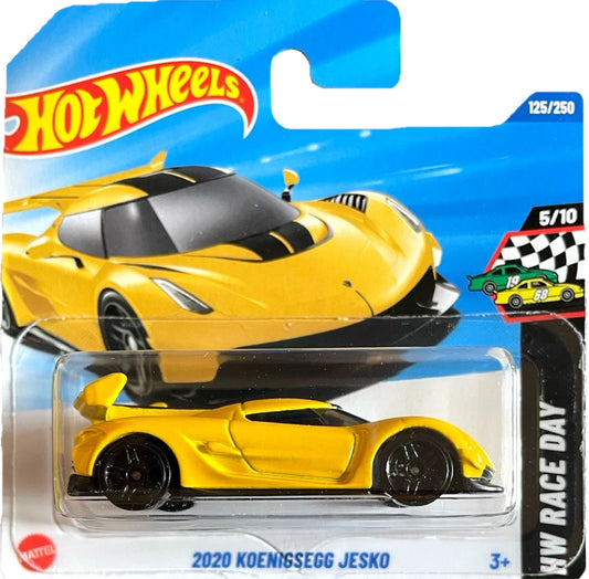 HOT WHEELS KOENIGSEGG - 2020 KOENIGSEGG JESKO gelb 5/10 HW RACE DAY 125/250