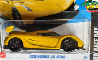 HOT WHEELS KOENIGSEGG - 2020 KOENIGSEGG JESKO gelb 5/10 HW RACE DAY 125/250