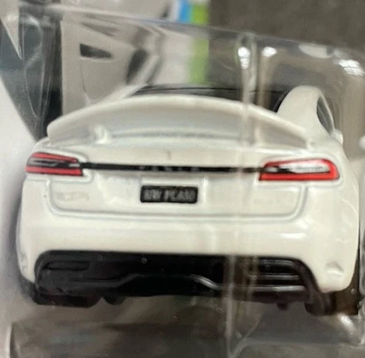 HOT WHEELS TESLA - MODEL S PLAID white 1/10 HW EV 9/250 1:64