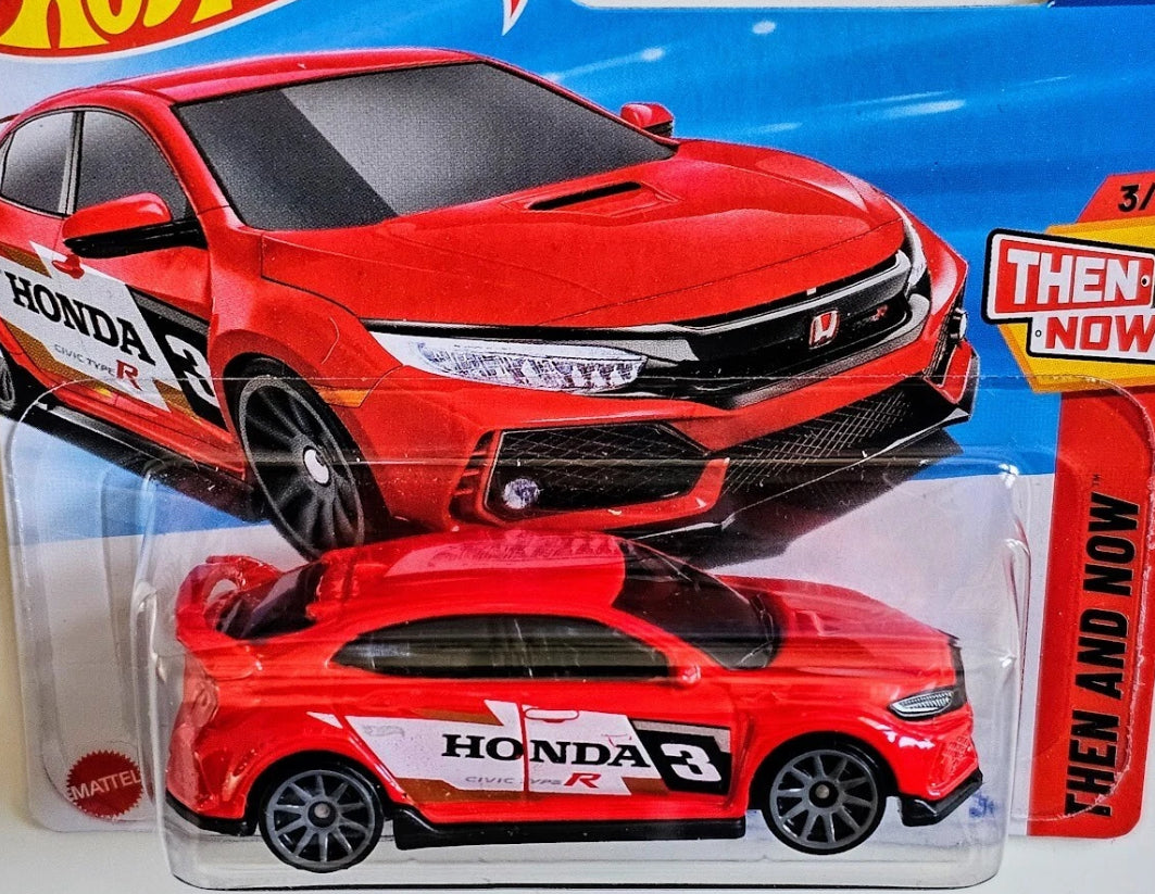 HOT WHEELS HONDA - 2018 HONDA CIVIC TYPE R 3/10 THEN AND NOW 123/250