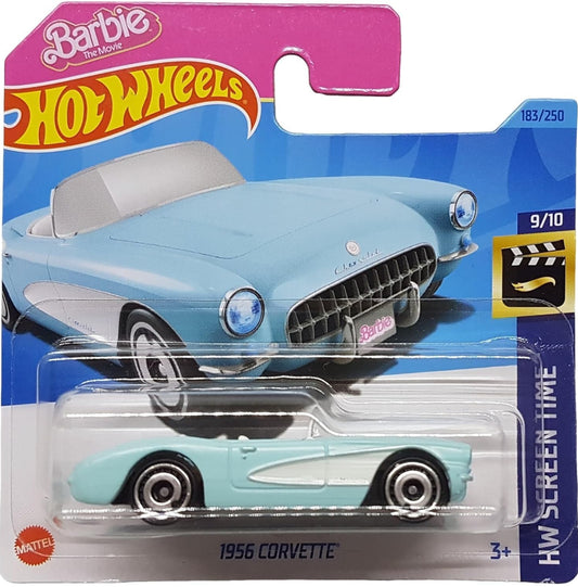 HOT WHEELS BARBIE  - 1956 CORVETTE HW SCREEN TIME 9/10 183/250 1:64