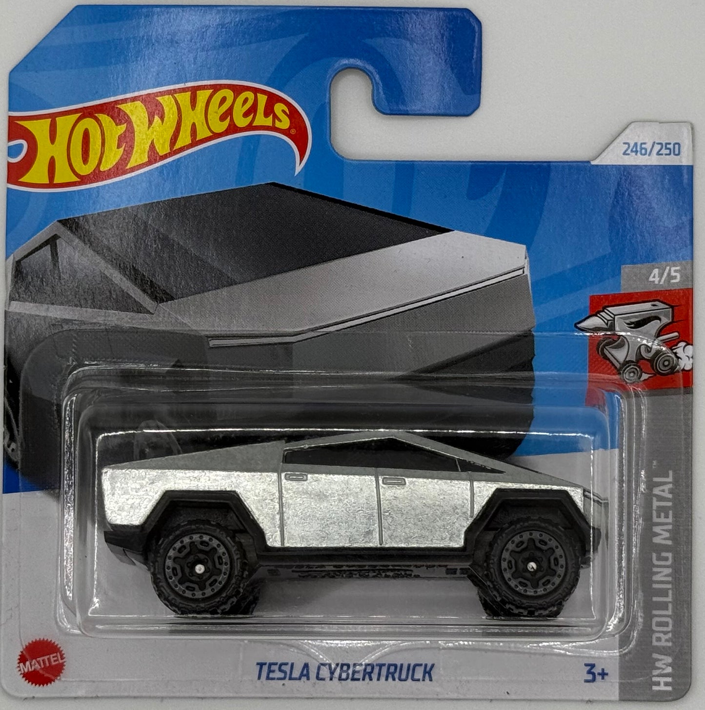 HOT WHEELS TESLA  - CYBERTRUCK 4/5 HW ROLLING METAL 246/250