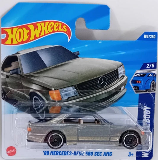 HOT WHEELS MERCEDES - MERCEDES-BENZ 560 SEC AMG 2/5 WILD WIDEBODY 186/250