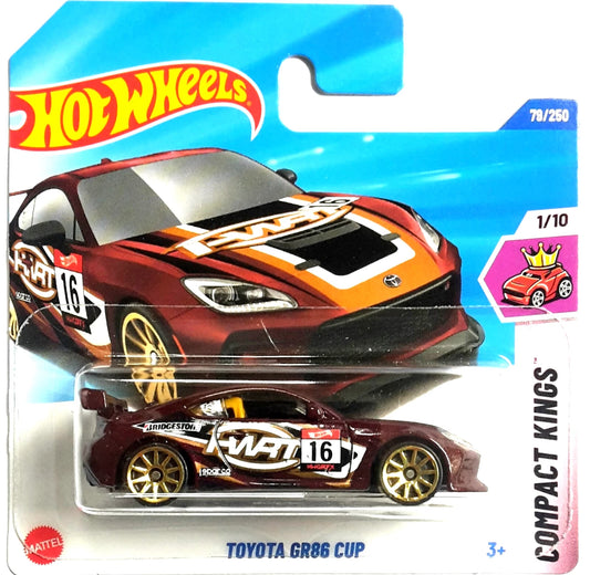 HOT WHEELS TOYOTA - GR86 CUP ROT COMPACT KINGS 1/10 79/250 1:64