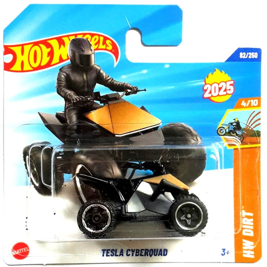 HOT WHEELS TESLA - CYBERQUAD GOLD 4/10 HW DIRT 82/250