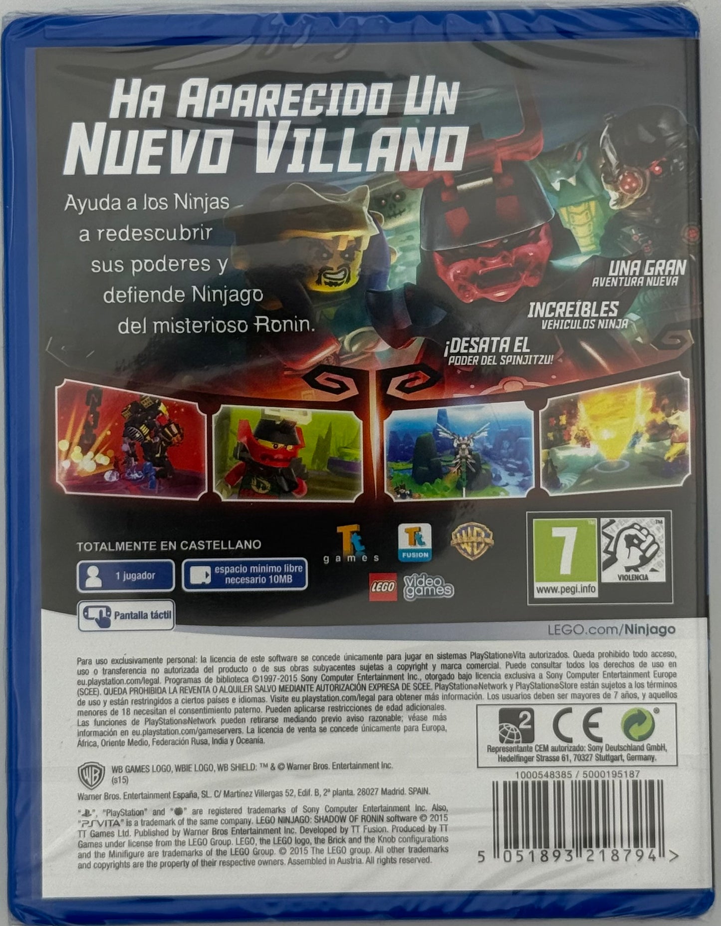 LEGO NINJAGO SCHATTEN DES RONIN - PLAYSTATION VITA NEU