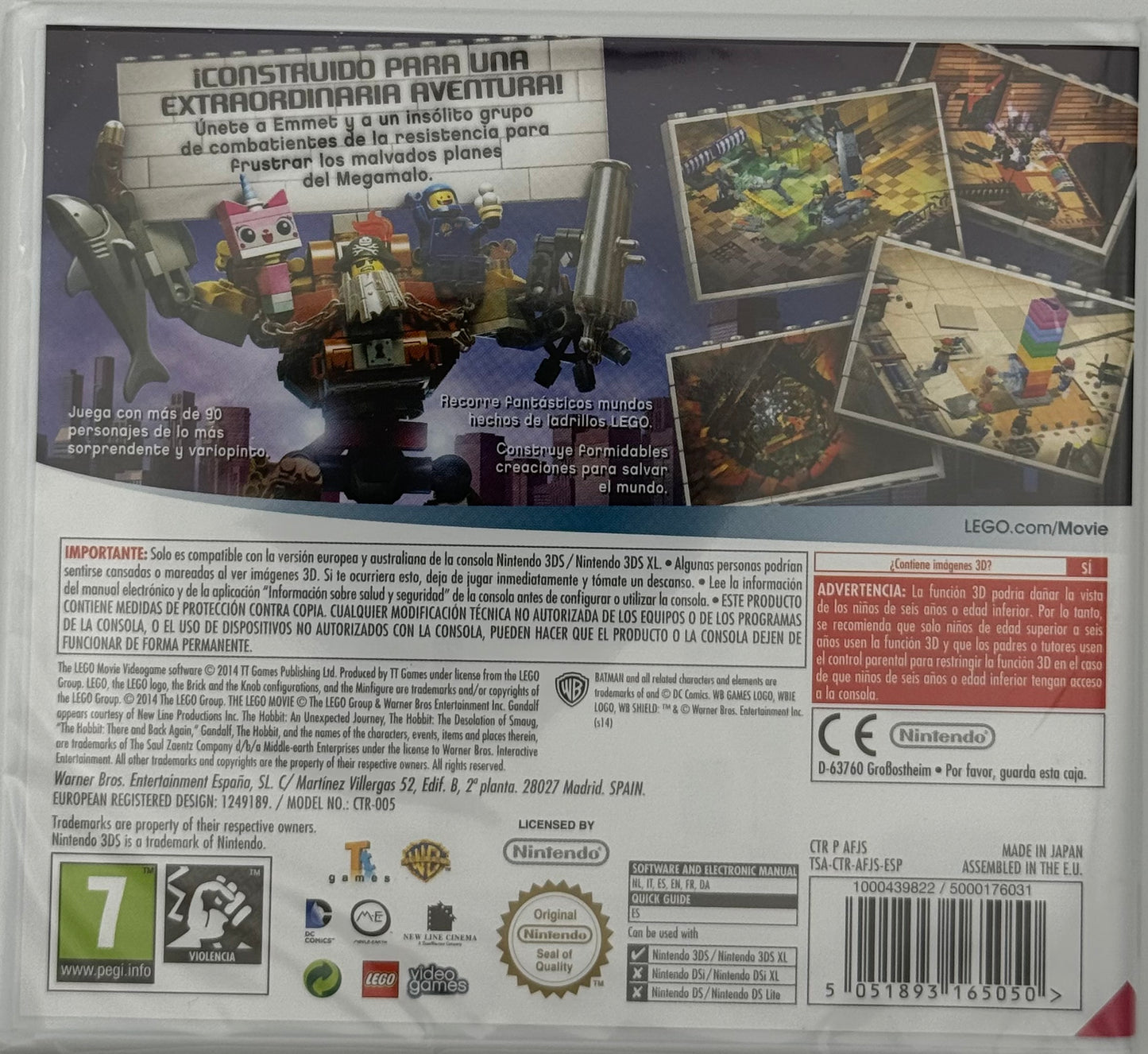 LEGO MOVIE DAS VIDEOSPIEL  - NINTENDO 3DS NEU