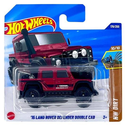 HOT WHEELS LAND ROVER  - 15 DEFENDER DOUBLE CAB HW DIRT 10/10 179/250 1:64