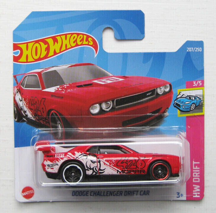HOT WHEELS DODGE  - CHALLENGER DRIFT CAR 3/5 HW DIRT 207/250