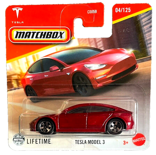 Matchbox Tesla Model 3 4/125 1:64